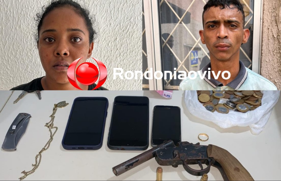 JUNTOS NO CRIME: Casal é preso em condomínio após roubo em comércio