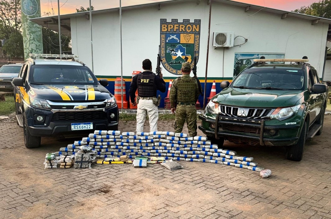 OPERAÇÃO: Após perseguição na BR-364, polícia prende acusado com 130 quilos de drogas