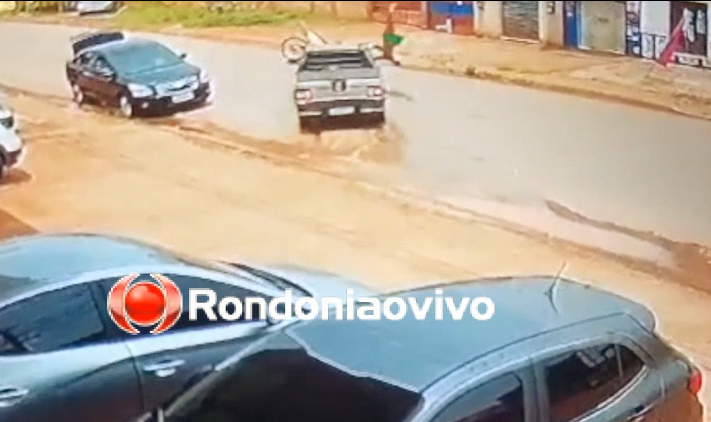 VEJA VÍDEO: Acidente que deixou mulher gravemente ferida foi gravado por câmera de segurança 