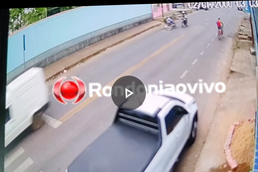 ATAQUE: Vídeo mostra homem sendo derrubado na bala de motocicleta 