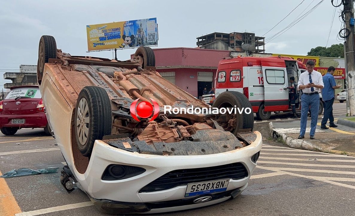 URGENTE: Grave acidente com capotamento na 7 de Setembro