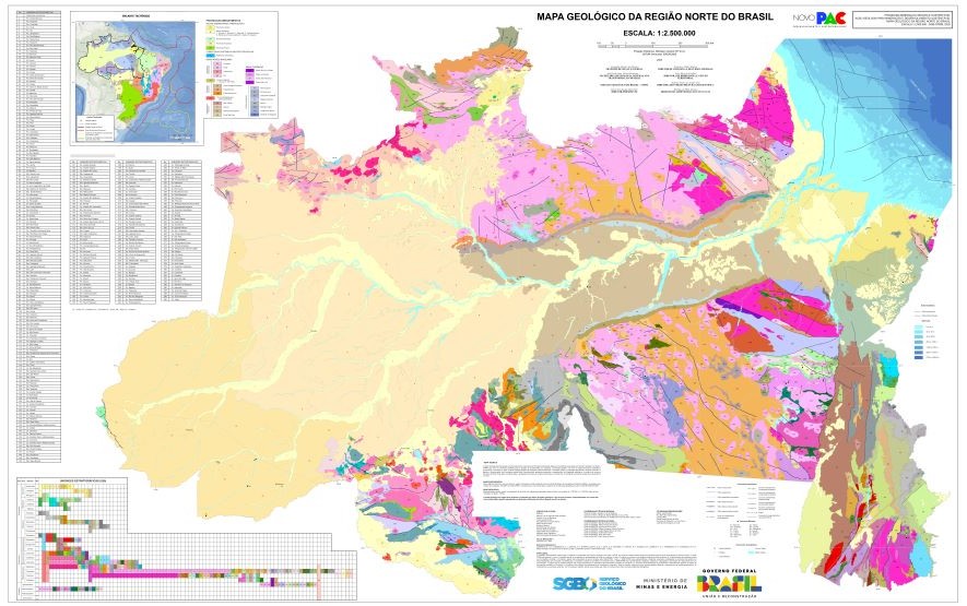 AVANÇO: SGB lança Mapa Geológico da Região Norte