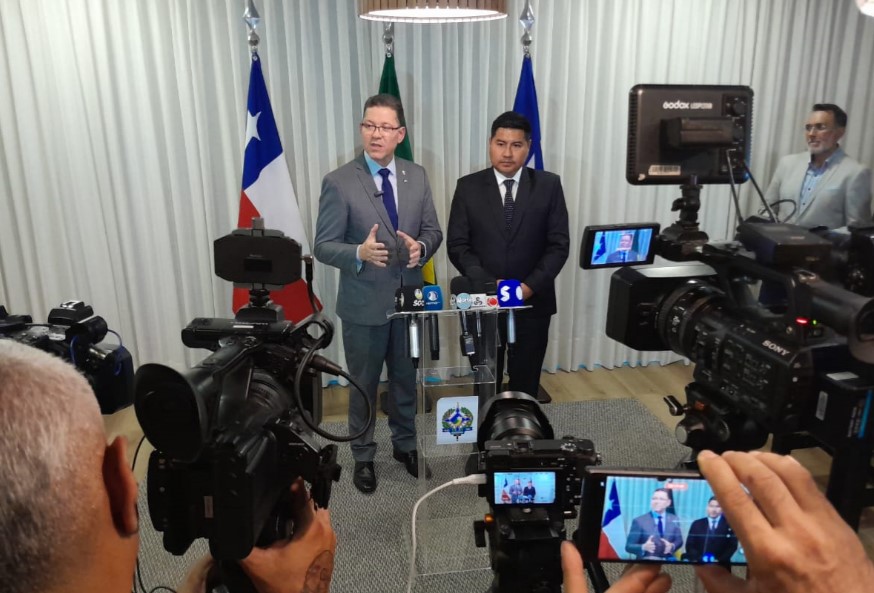 INTEGRAÇÃO: Governador Marcos Rocha recebe comitiva do Chile sobre o Corredor Bioceânico