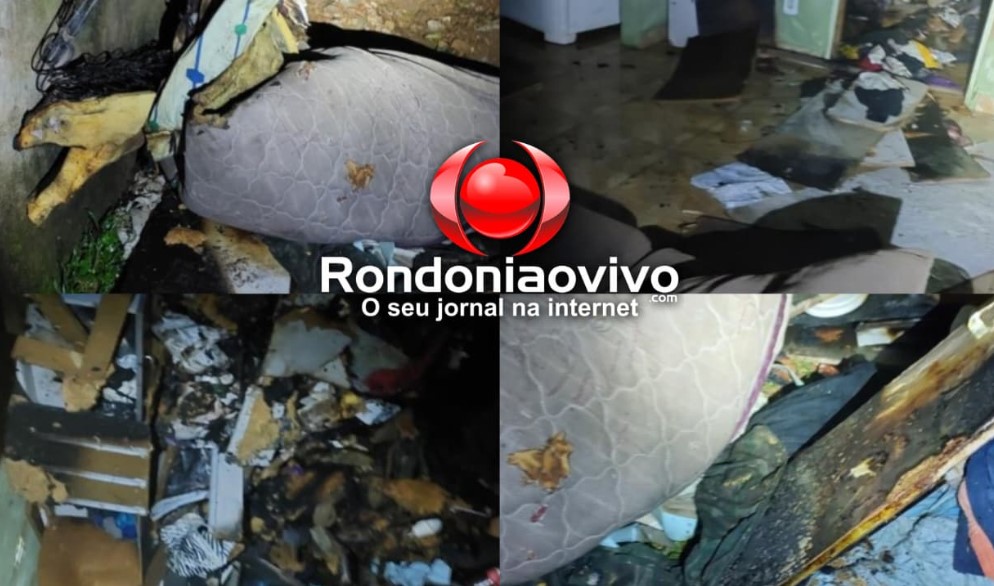 DESCONTROLADO: Homem 'bipolar' toca fogo no quarto após oficial de justiça apreender moto