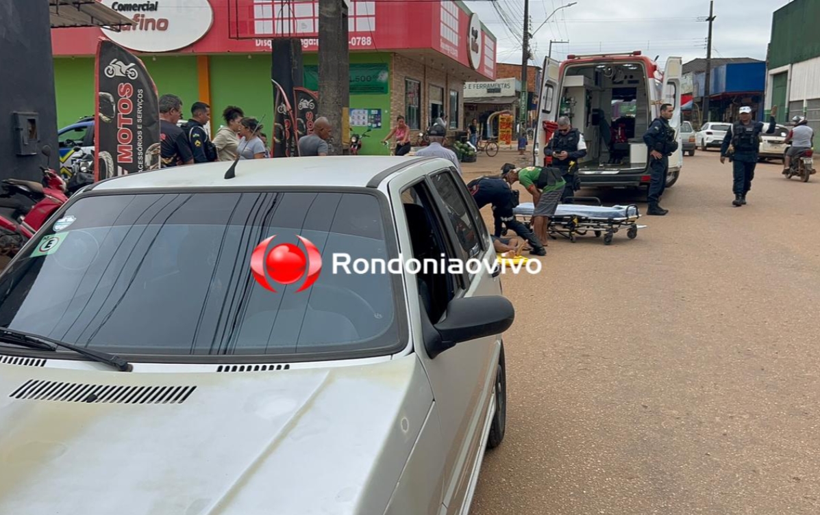 VÍDEO: Ciclista sofre forte pancada na cabeça após ser atropelado na União