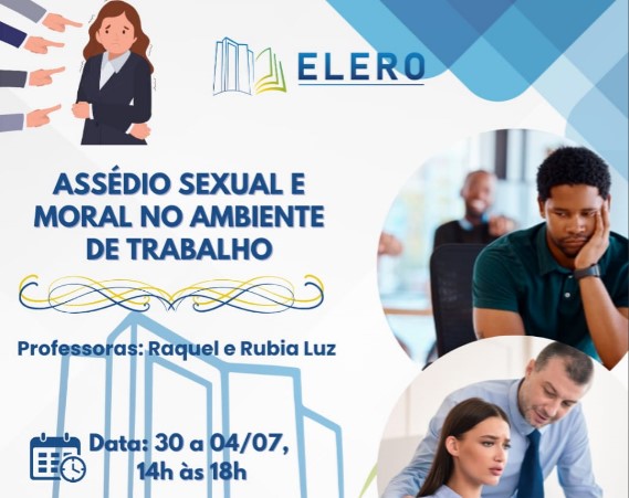 VAGAS ABERTAS: Curso gratuito sobre assédio terá início na segunda-feira (30) 