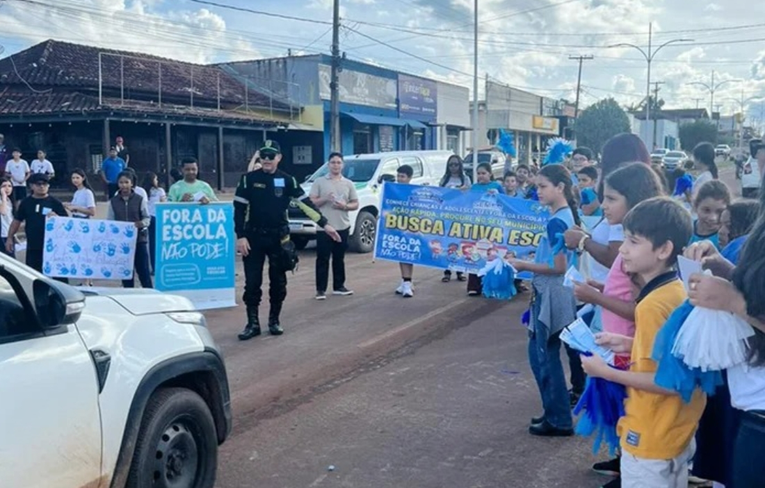 CHUPINGUAIA: Pit Stop do Dia 'D' da Busca Ativa Escolar incentiva frequência de alunos