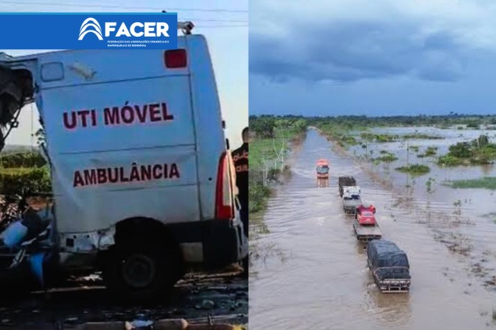 ALAGAMENTOS: FACER solicita ações urgentes e efetivas para rodovias federais em RO