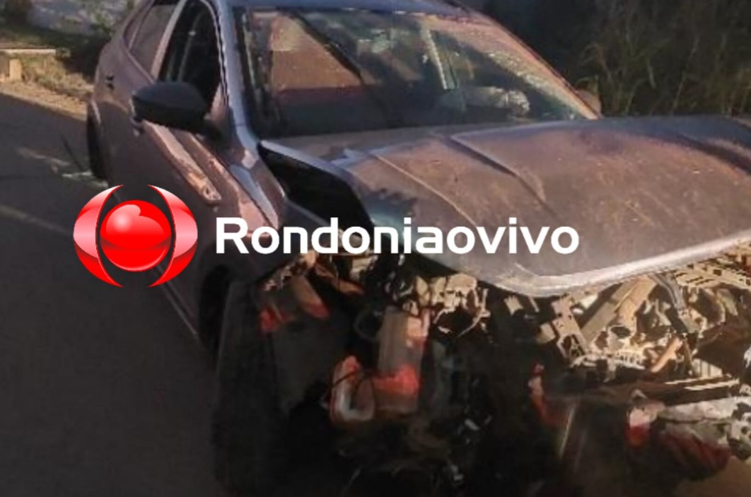 CORREU: Motorista foge após bater contra muro de condomínio na zona Norte