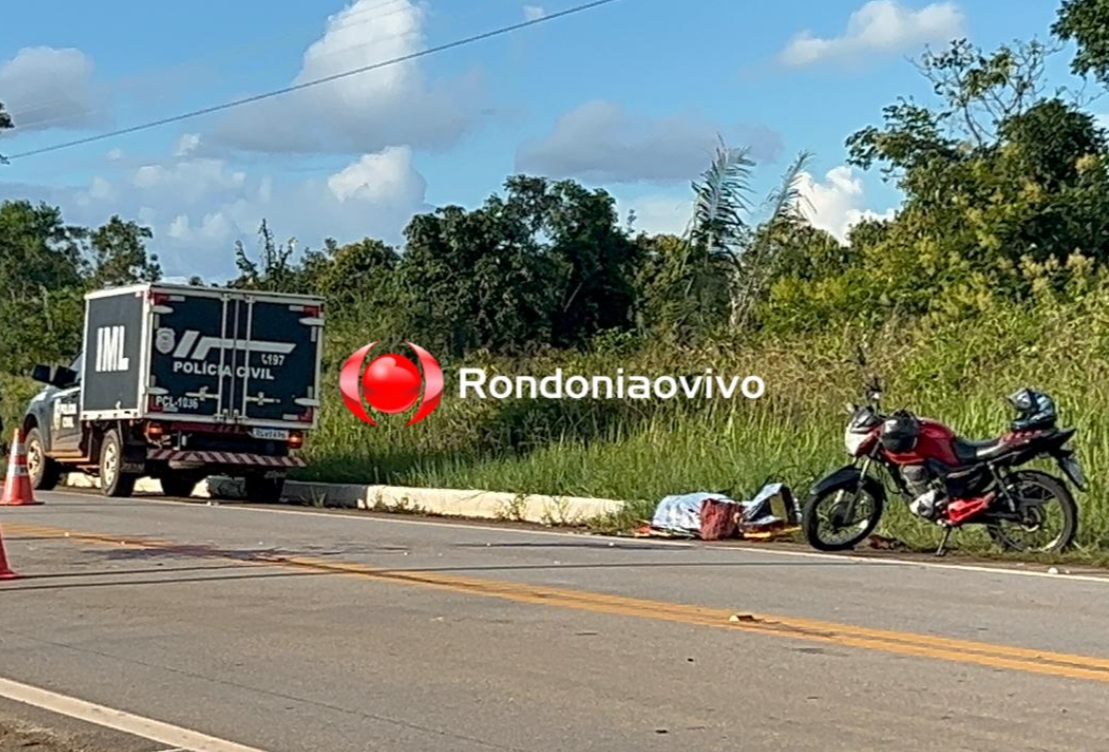 VÍDEO: Idoso morre após colisão entre motocicleta e carreta na BR-319