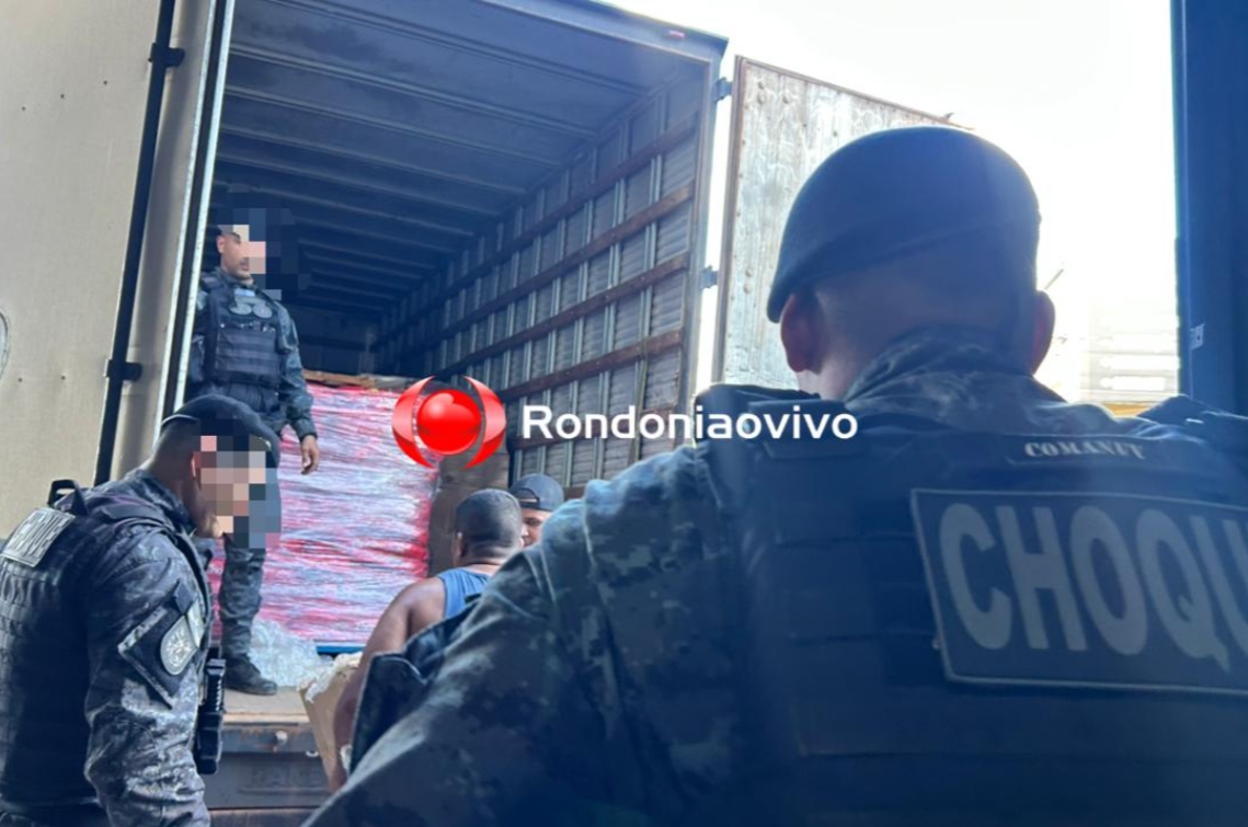 URGENTE: PM prende caminhoneiro com quase meia tonelada de drogas