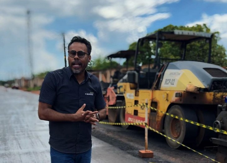 DR. SANTANA: Vereador mantém fiscalização firme e contínua nas obras do Programa Tchau Poeira