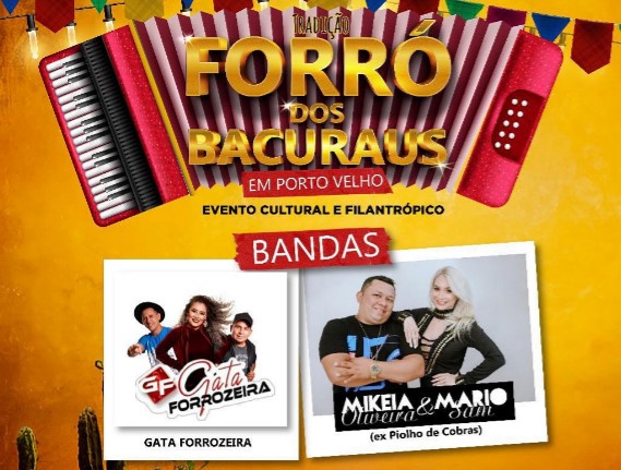 TRADIÇÃO E CULTURA: Forró dos Bacuraus é neste sábado, 12 de julho, no clube Ferroviário