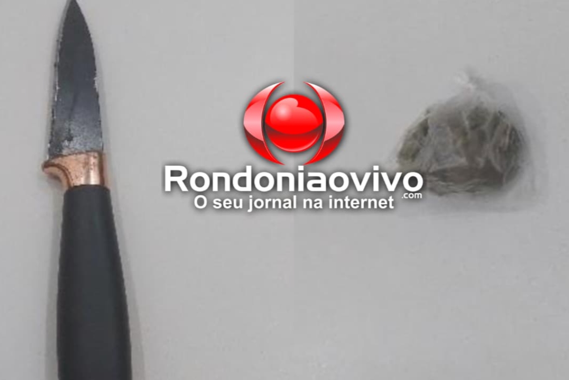 PERIGO: Aluno é flagrado com faca e maconha na Escola Carmela Dutra