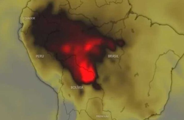 DESTAQUE ALARMANTE: Mancha de fogo com 500 km de extensão toma a Amazônia