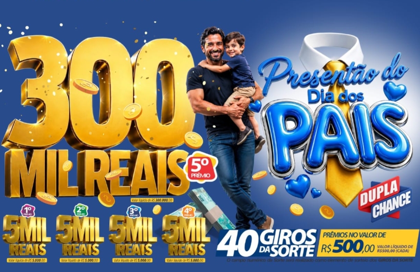 RONDONCAP: Dia dos Pais inesquecível com 300 mil no 5° prêmio