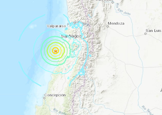 TREMOR: Chile registra terremoto de magnitude 6,8 na Escala Richter