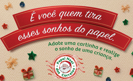 ESPÍRITO NATALINO: Campanha Papai Noel dos Correios começa amanhã