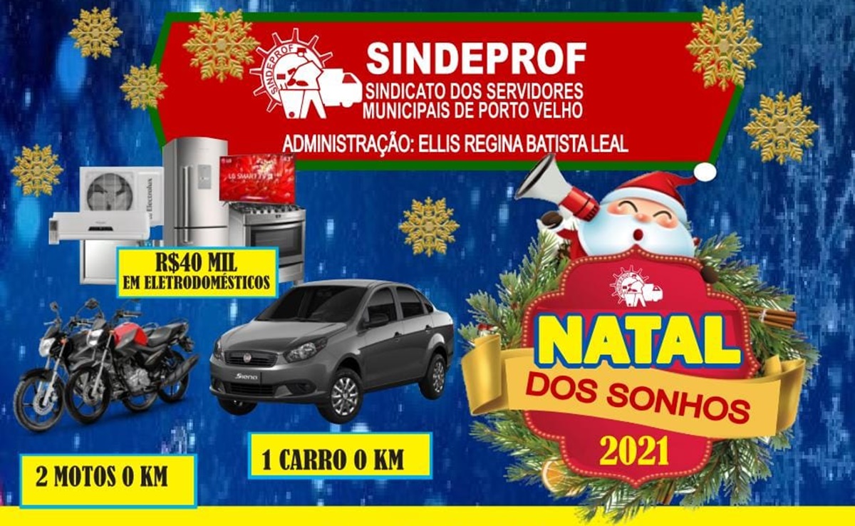 NATAL DOS SONHOS: Sindeprof fará plantão no sábado até as 15 horas para a entrega de cupons