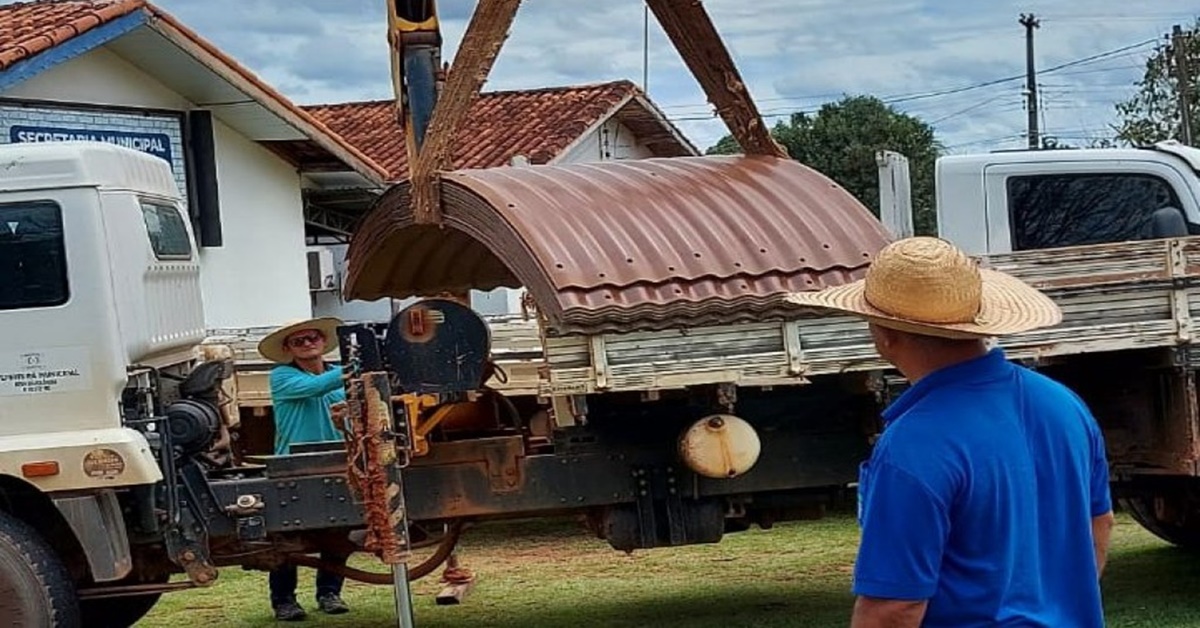 NOVA BRASILÂNDIA: Jean Oliveira garante tubos armcos para linhas vicinais 