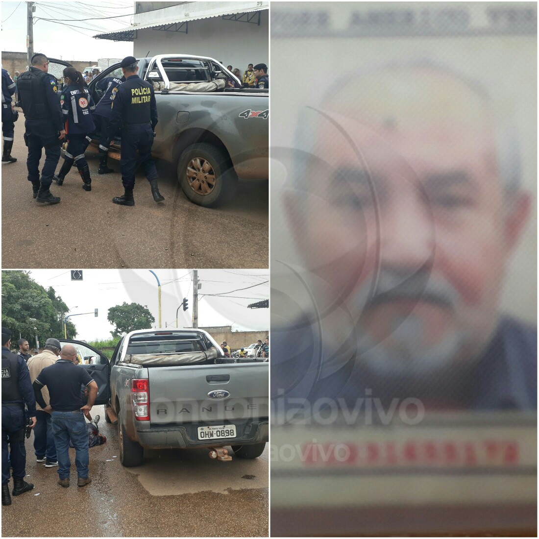 CRIVADO DE BALA : Fazendeiro é morto a tiros dentro de caminhonete na zona Leste