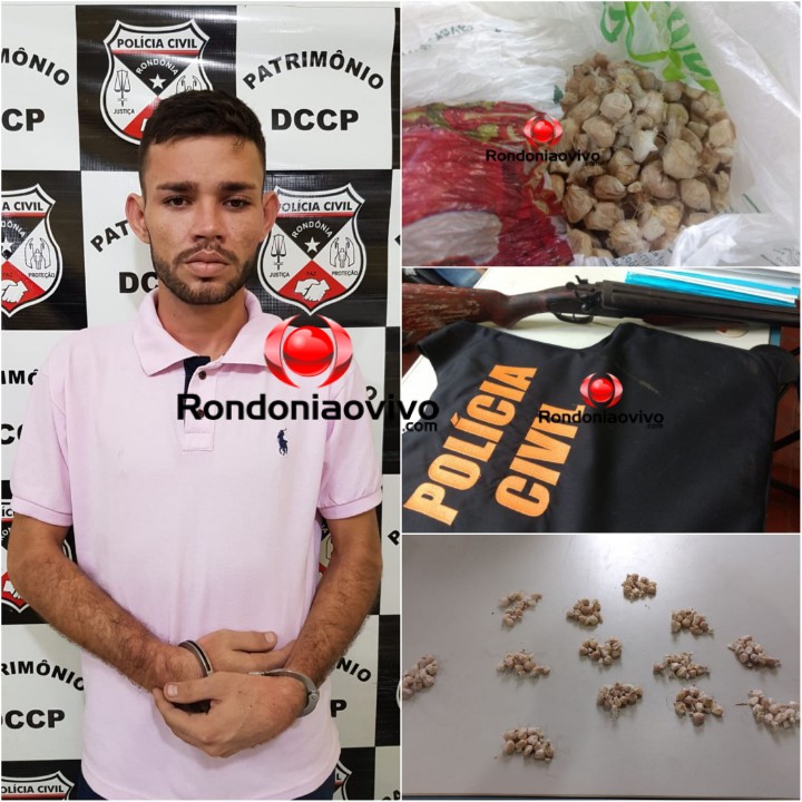 CAIU: Polícia Civil prende suspeito de onda de roubos com droga e escopeta