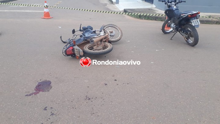 DE FRENTE: Motociclistas se chocam e ficam gravemente feridos na zona Leste