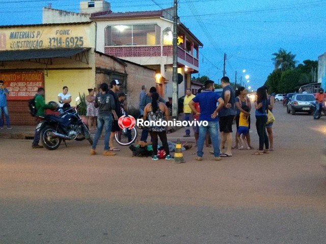 ACIDENTE: Motociclista fica ferido após colisão com carro que tentava estacionar