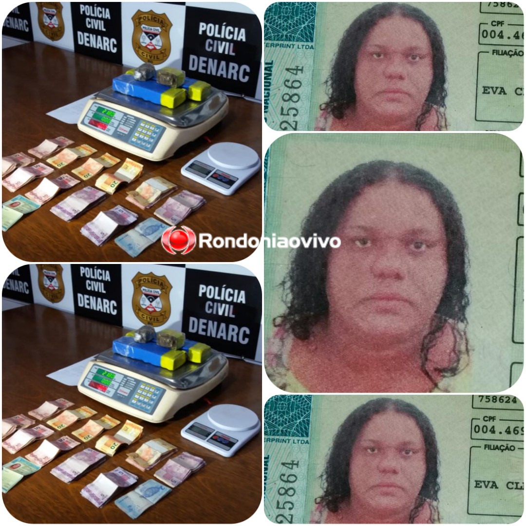 BOCA DE FUMO: Mulher é presa com mais de dois quilos de droga durante ação do Denarc