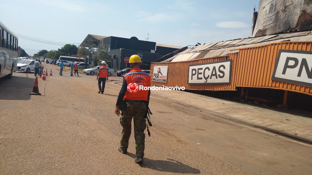 AÇÃO RÁPIDA: Defesa Civil e Bombeiros se unem para demolir prédio da Rondobras