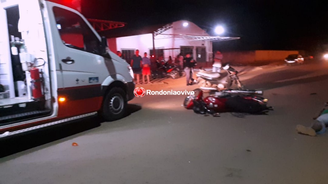 EMBRIAGUEZ: Mulher e homem ficam gravemente feridos após colisão entre motocicletas