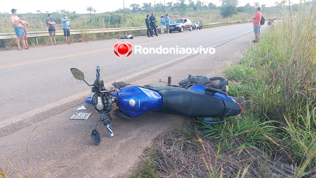 PERDEU O CONTROLE: Motociclista fica em estado gravíssimo ao bater em guard rail na BR-319