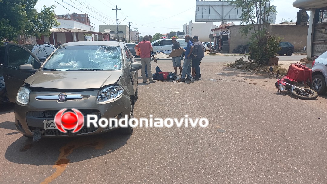 CONFIRA O VÍDEO: Acidente grave envolvendo motoboy na Avenida Abunã