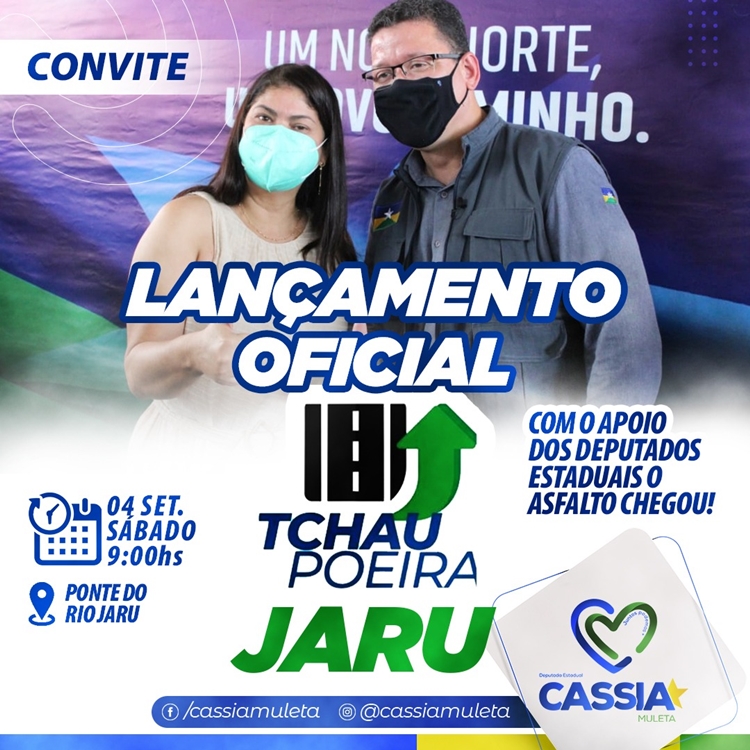 INFRAESTRUTURA: Com apoio da Deputada Cassia projeto 'Tchau Poeira' é realizado em Jaru 