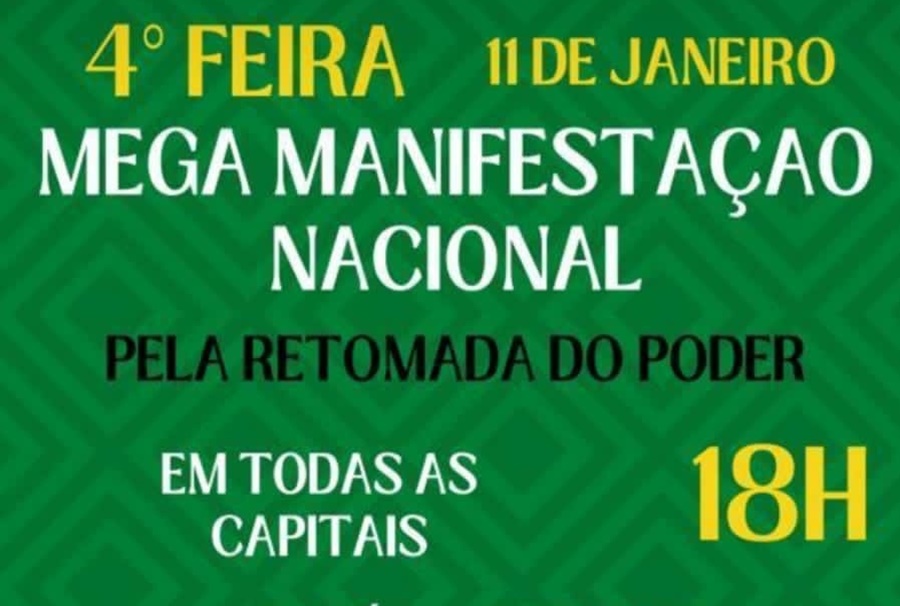 NÃO PODE: Manifestação bolsonarista no Espaço Alternativo da capital está proibida