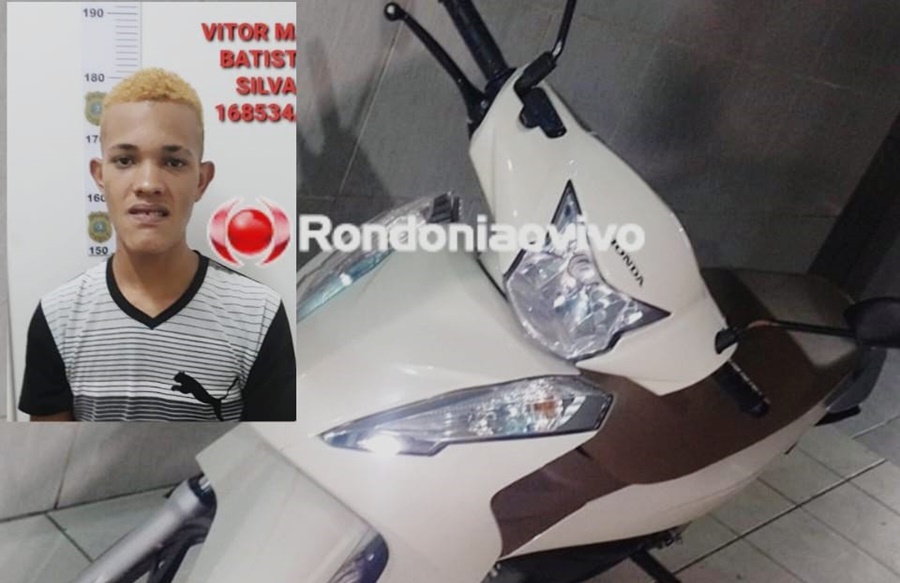 PERSEGUIÇÃO: Assaltante é preso após roubar motocicleta de mulher 