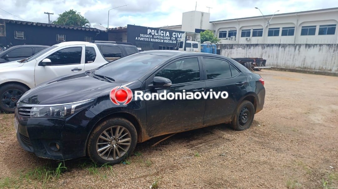 ENCONTRADO: Polícia Civil recupera Corolla roubado de empresário na capital 