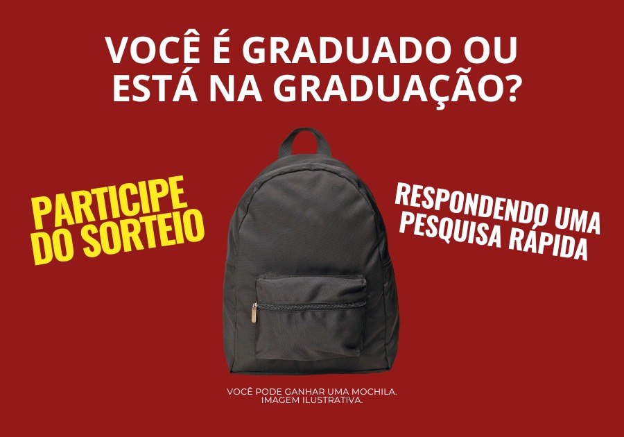 EDUCAÇÃO: Participe da nossa pesquisa online e concorra a uma mochila