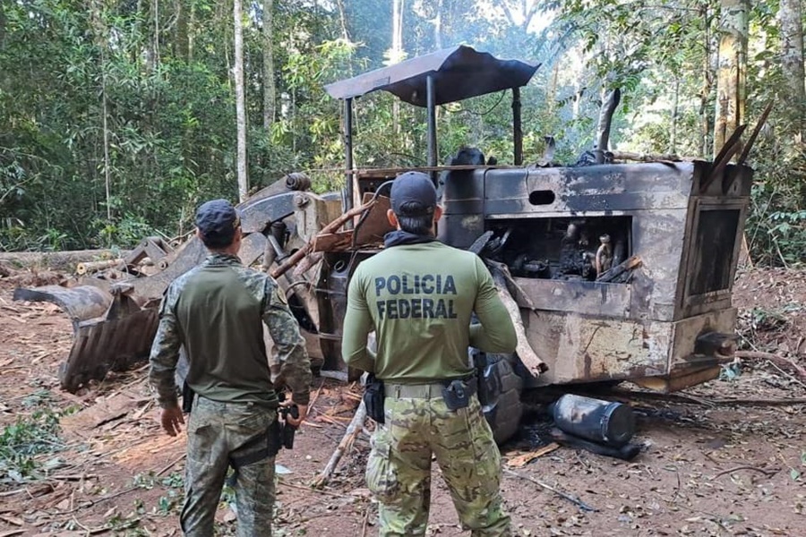 DIAMANTES: PF desmonta bando que atua nas Reservas Indígenas Roosevelt e Parque Aripuanã