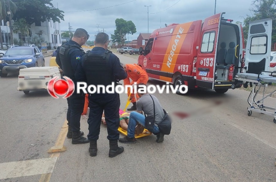 VÍDEO: Mulher desce ladeira de bicicleta e fica em estado grave ao atropelar pedestre na faixa