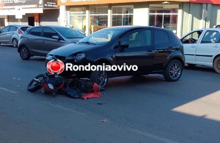 NA MAMORÉ: Motorista de Punto tenta fazer retorno e causa acidente com moto