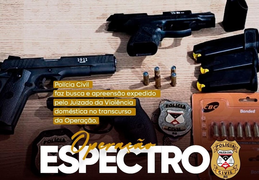 ESPECTRO: Operação da PC prende agressores de mulheres com armas de fogo