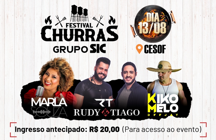 ÍCONE GASTRONÔMICO: Bruno Salomão é uma das atrações do Festival Churras Grupo SIC