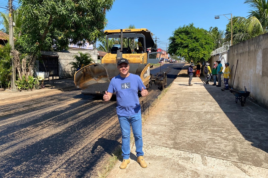 ISAQUE MACHADO: Vereador comemora o recapeamento do bairro Conceição em Porto Velho 