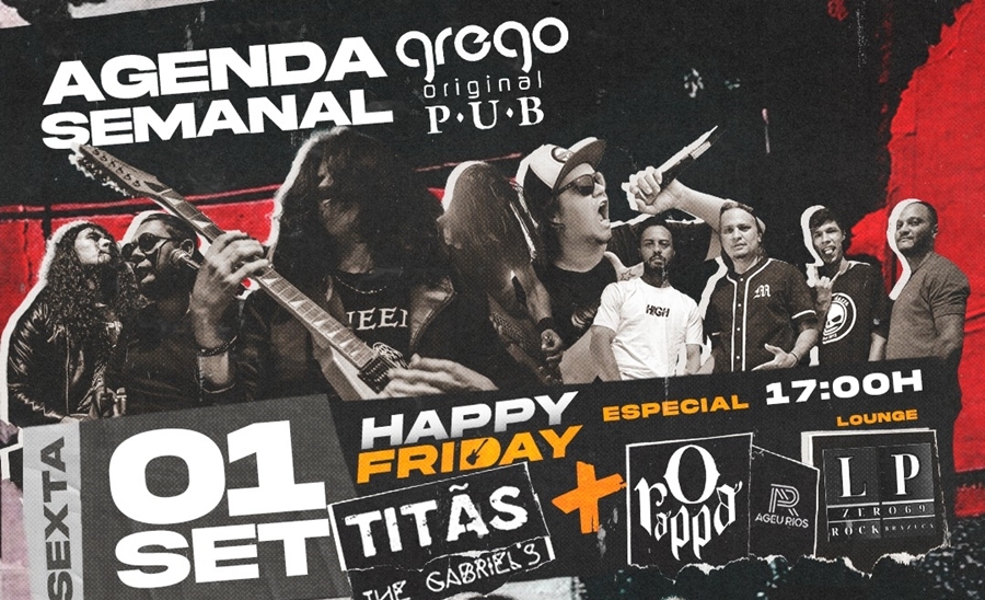 ROCK: Confira a agenda semanal do Grego Original