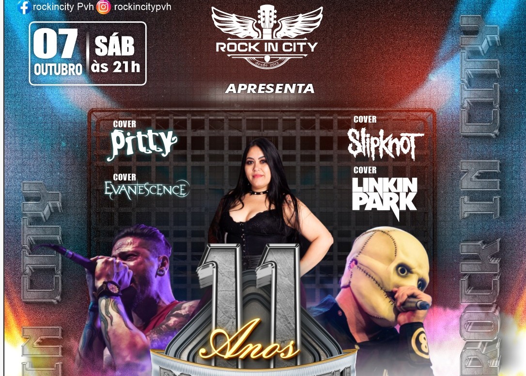  Rock in City: Confira os Sorteados para o Especial Pitty, Evanescence, LinkinPark e Slipknot