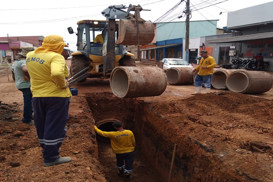 OBRAS: Mais de 800 metros de drenagem devem ser construídos na avenida Calama