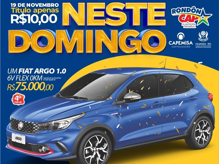 RONDÔNCAP: Carro zero, 3 Tvs gigantes, 40 prêmios em dinheiro e título só 10 reais!