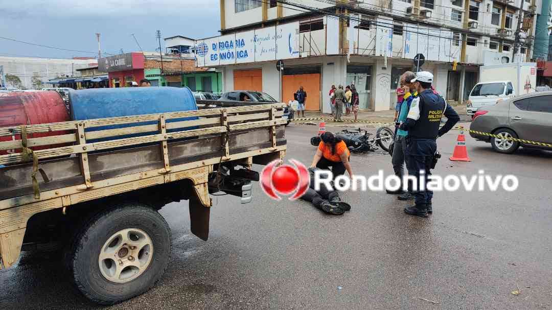 VÍDEO: Caminhonete passa por cima de motociclista na 7 de Setembro