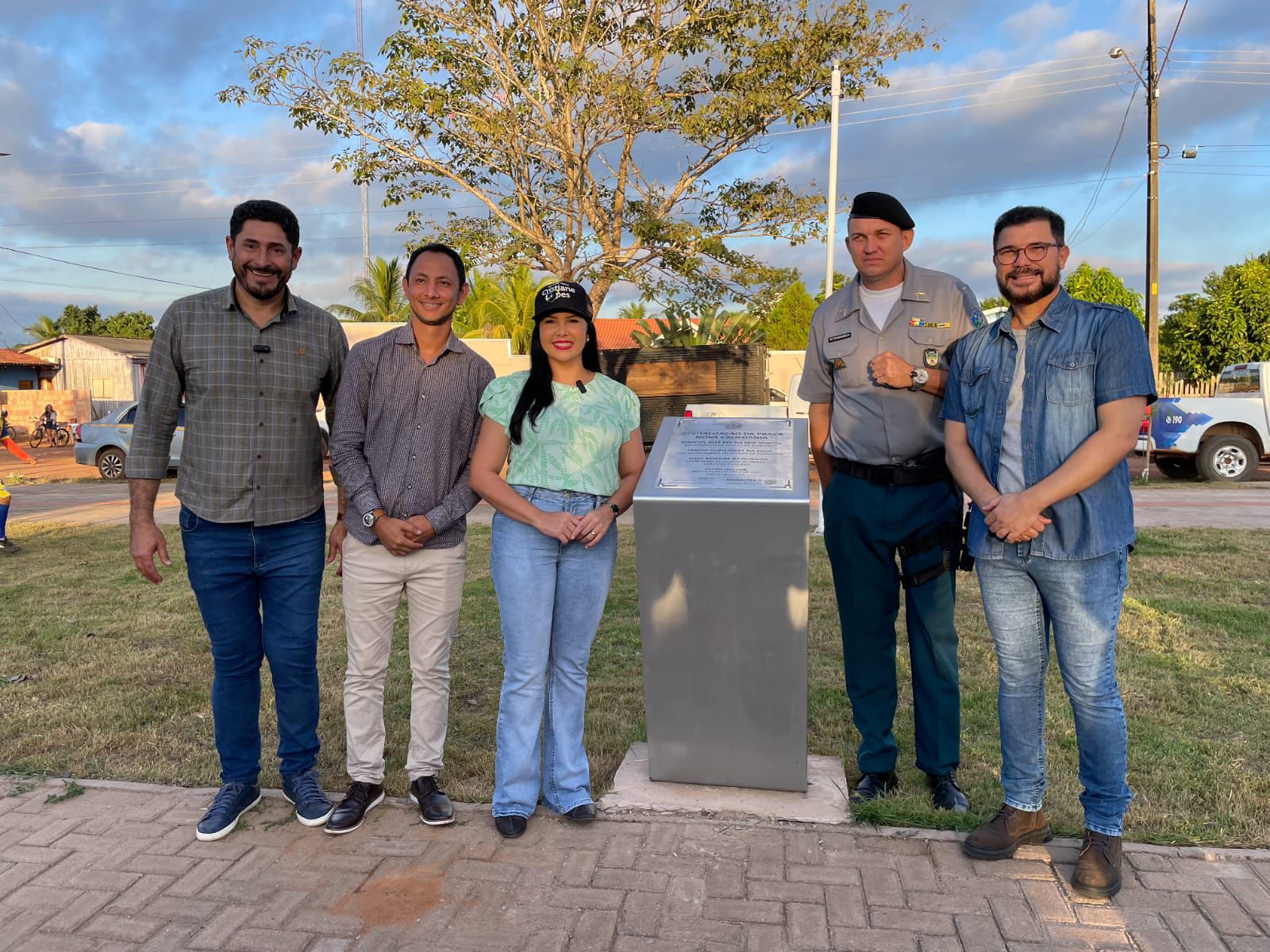 MÁRCIO PACELE: Vereador participa da inauguração da Praça do distrito de Nova Califórnia